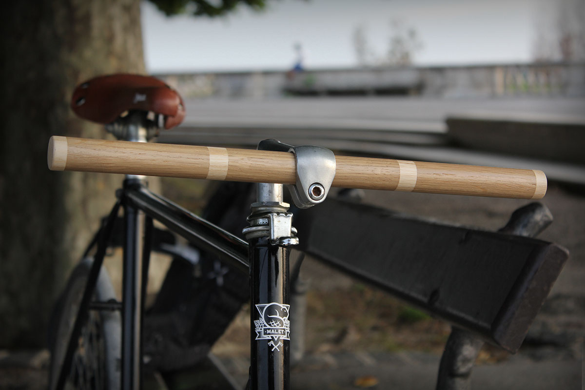 wood Handlebar wooden bike fixie fixed gear pignon fixe London