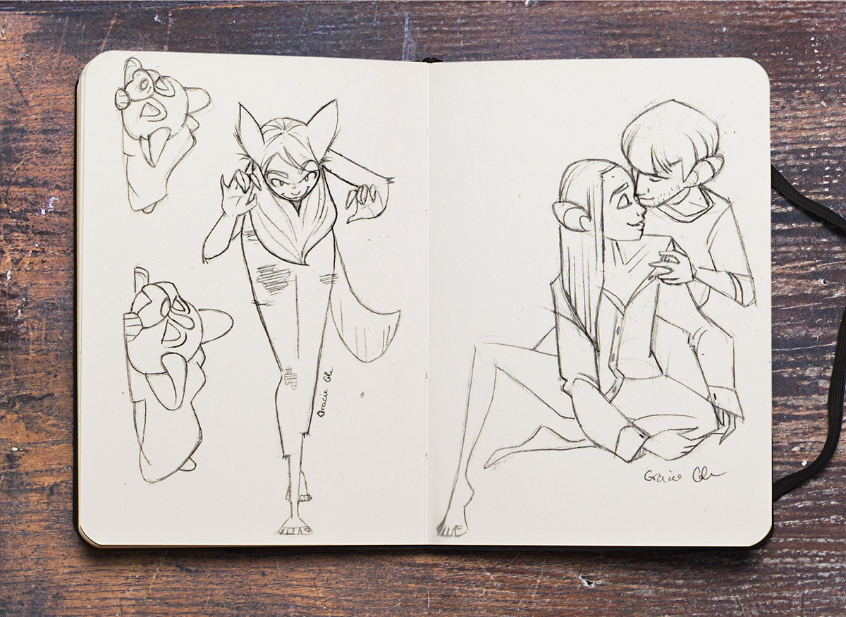sketch sketchbook doodles baby dog mermiad characterdesign pencil graphite