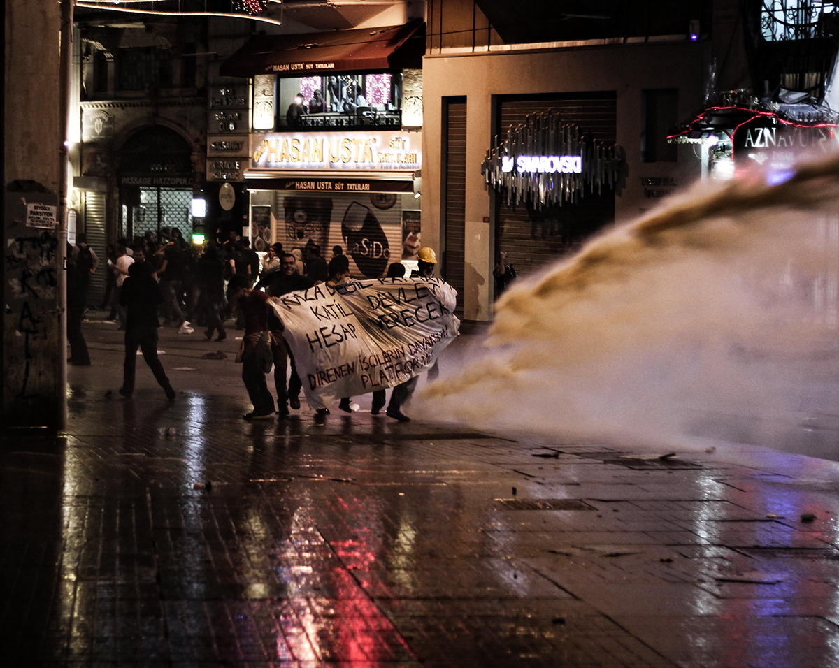 istanbul protest Soma mines disaster Taksim Teargas