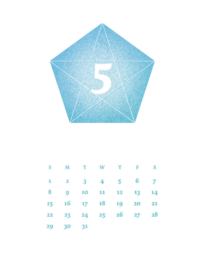 calendar 2011 Polygons math