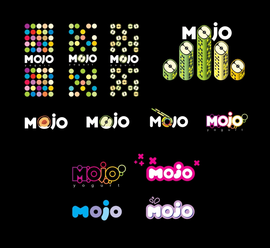 Creative Design creative logo Logo Design bottles Mojo colour rainbow