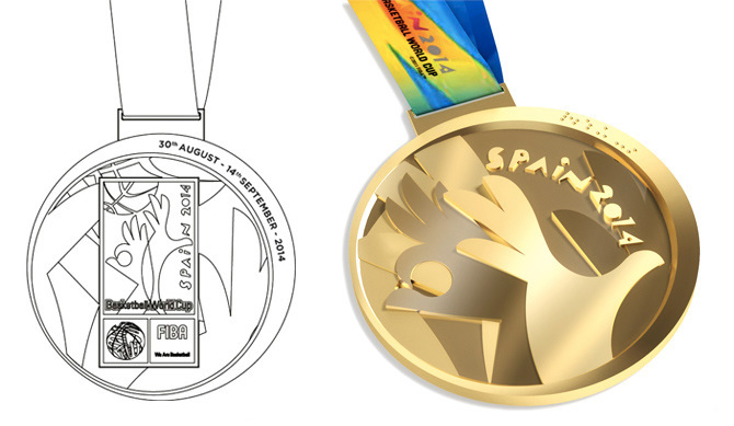 medallas medals spain sport fiba baloncesto