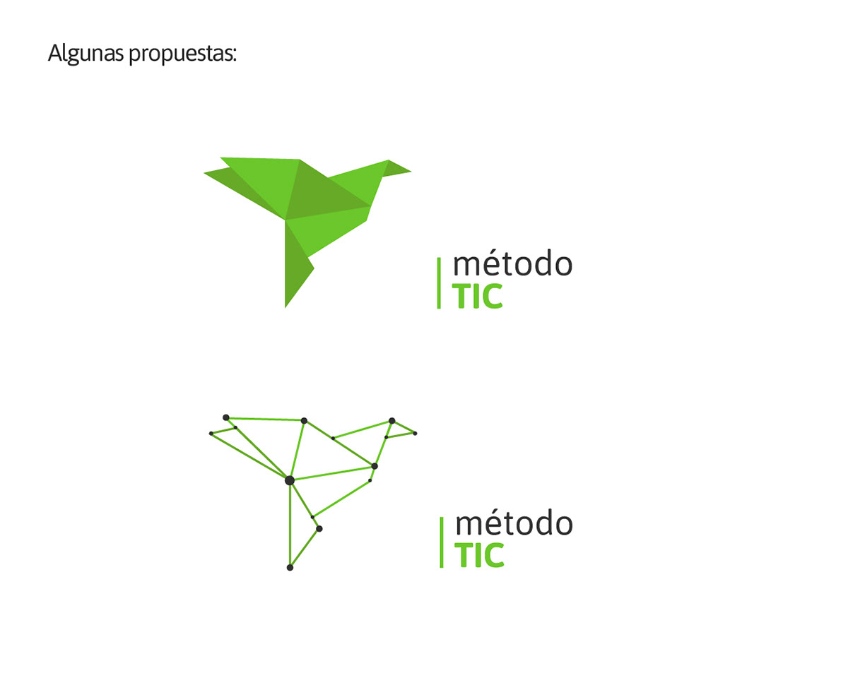 Tic metodo Logotipo logo marca identidad corporativa corporative identity bird pajaro tecnologia
