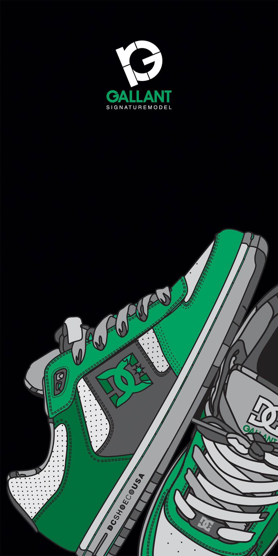 dc shoes dc Ryan Gallant Signature Shoe skateboarding green David Flores Creative Director Mat Hayward Thru the line atl Btl