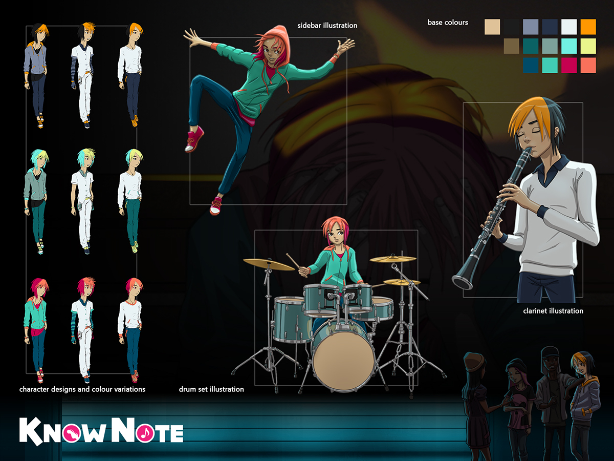 Know Note online game music game skate emo hip hop Urban Chic