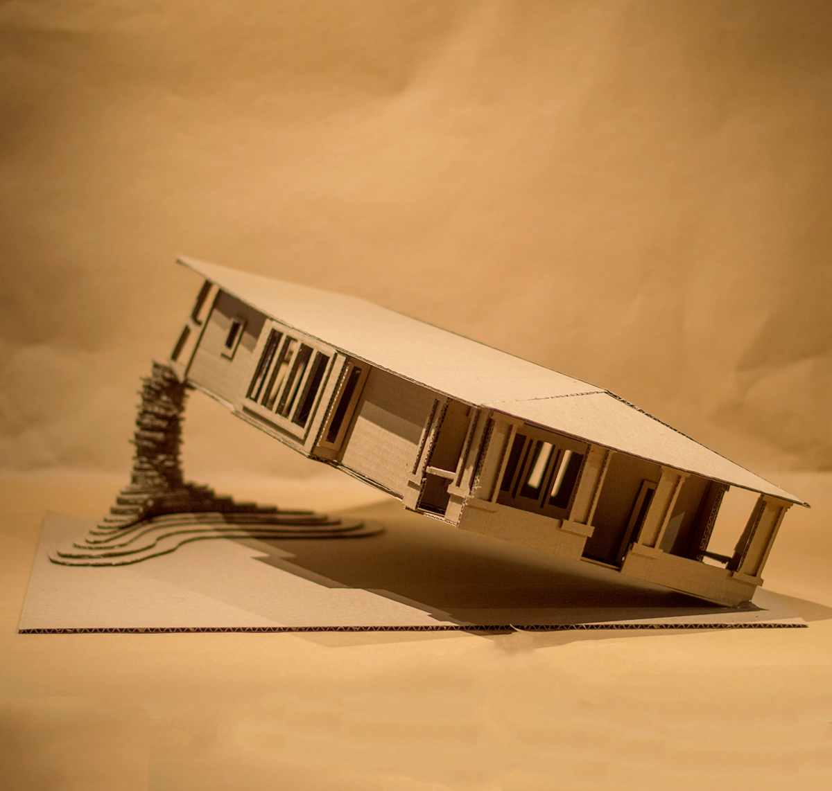 risd home architecture model cardboard utah brown