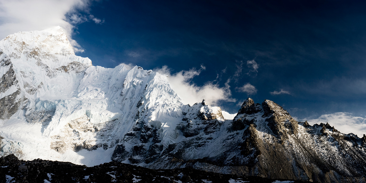 himalaya  mountains snow nepal clouds