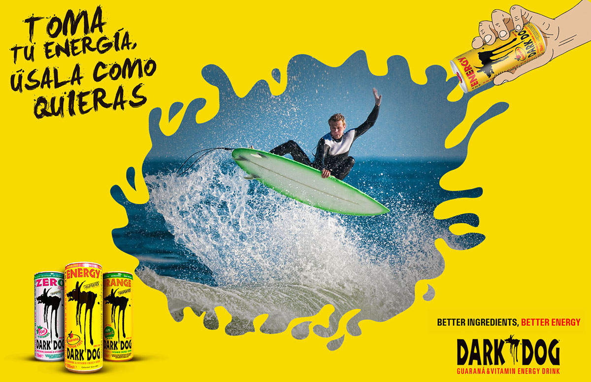 DarkDog energetica dark dog energydrink energy drink energia skate snowboard Surf bmx agenciafauna