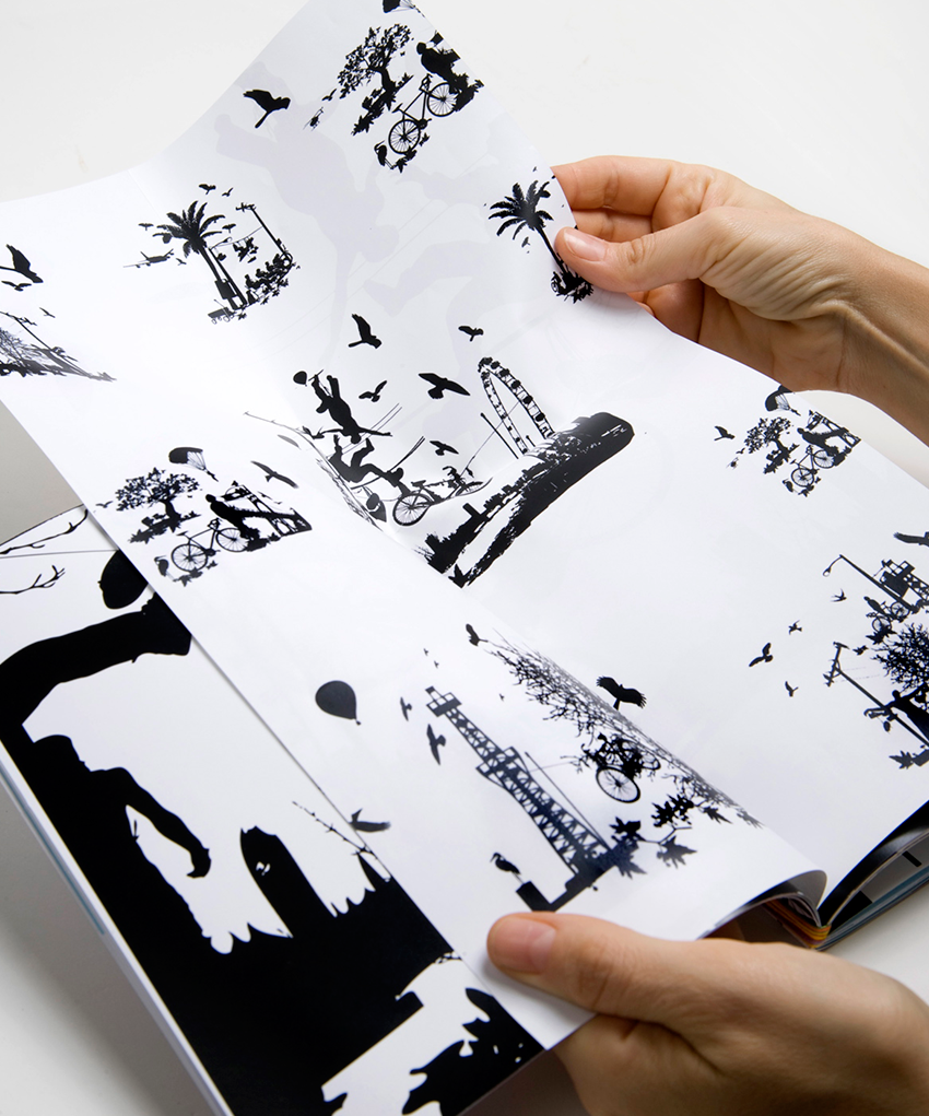 photos collage Layout book design