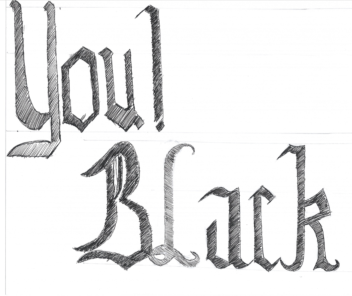 logo swash black-letter music logo band logo hand-lettering