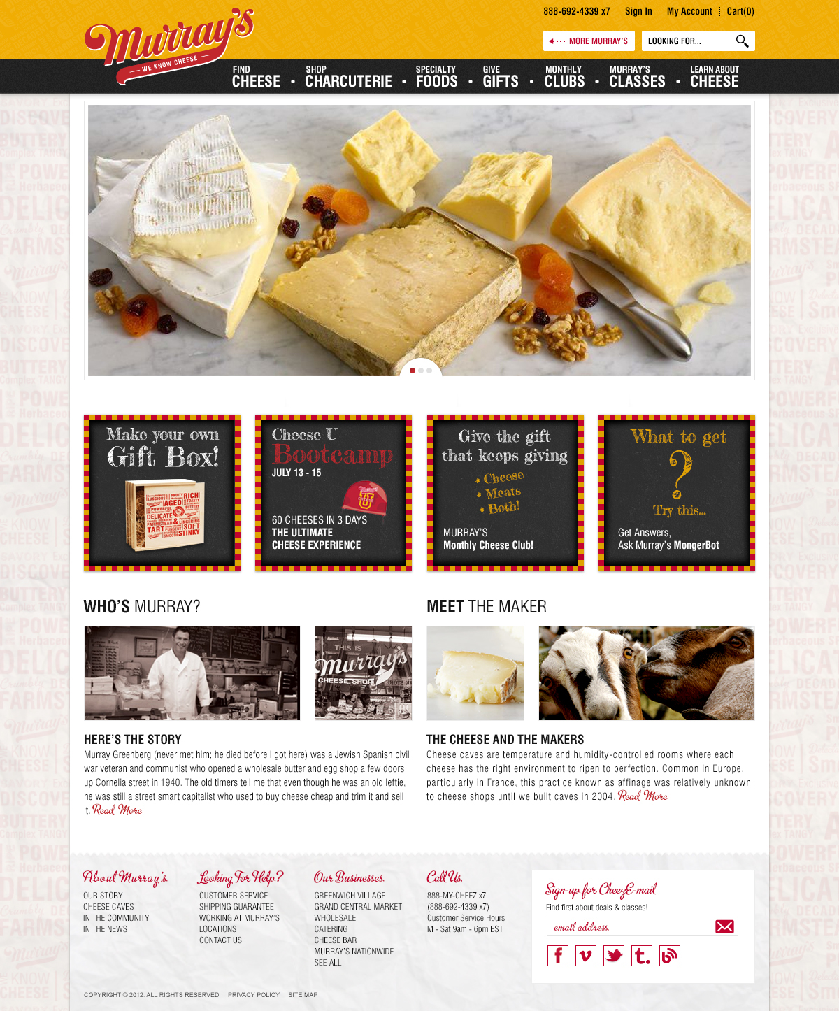 Website Food  Cheese Ecommerce texture