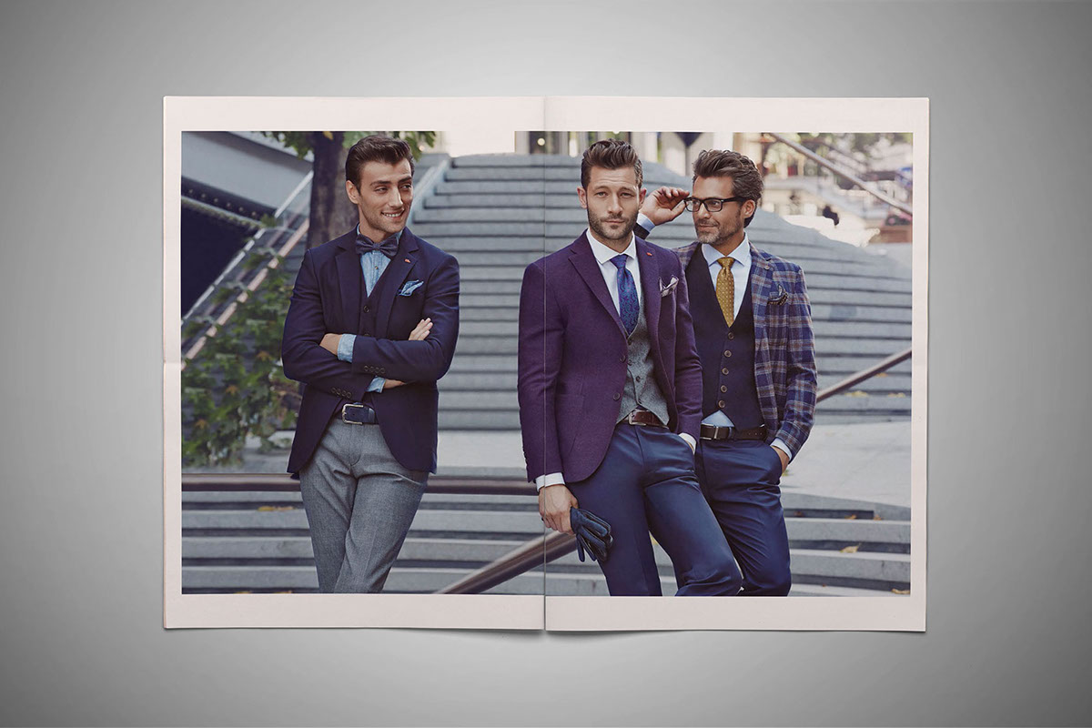 D'S damat brand men suit newsletter newspaper great design istanbul Creative Design creative Good draw