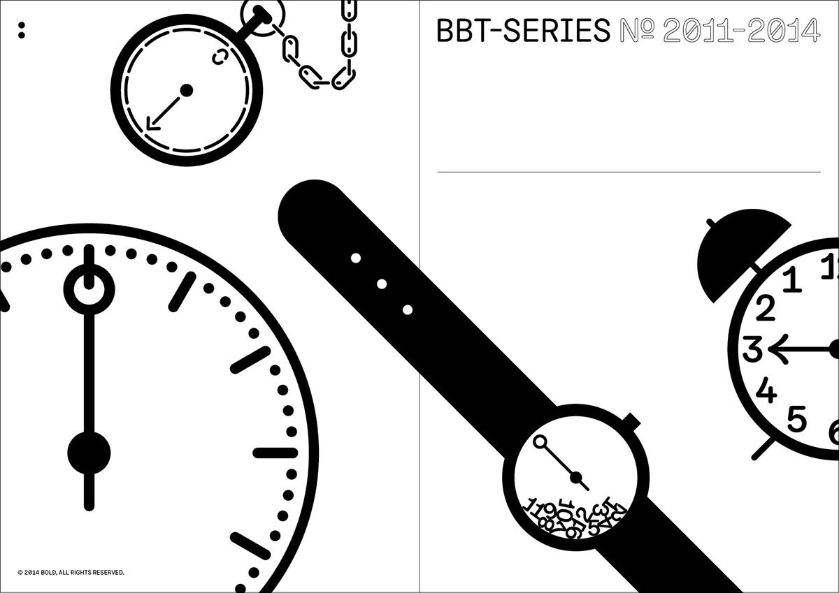 Interface Typeface time clock watch minimal swiss font lettering bold
