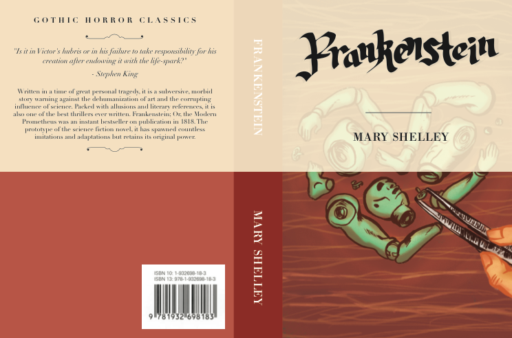 Gothic horror Dorian Gray frankenstein Jekyll and Hyde book covers redesign