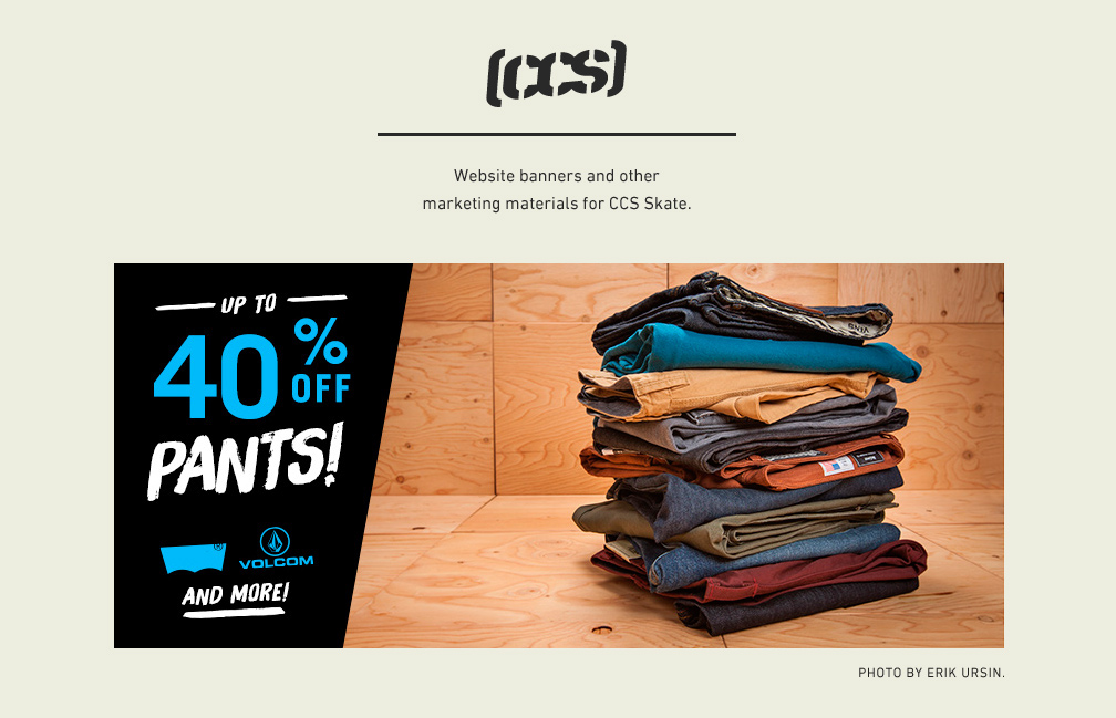 skate apparel banner digital Web Advertising  e-commerce shop