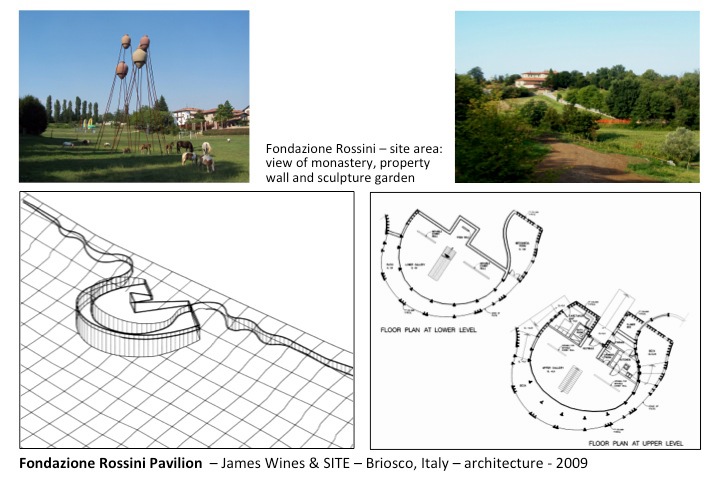 James Wines site Landscape Briosco Italy Sculpture Park