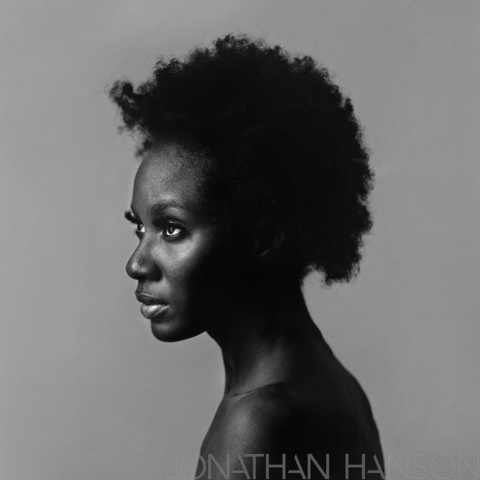 black and white portrait editorial kodak Hasselblad african american natural hair