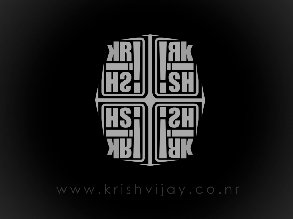 Krish ambigram logo