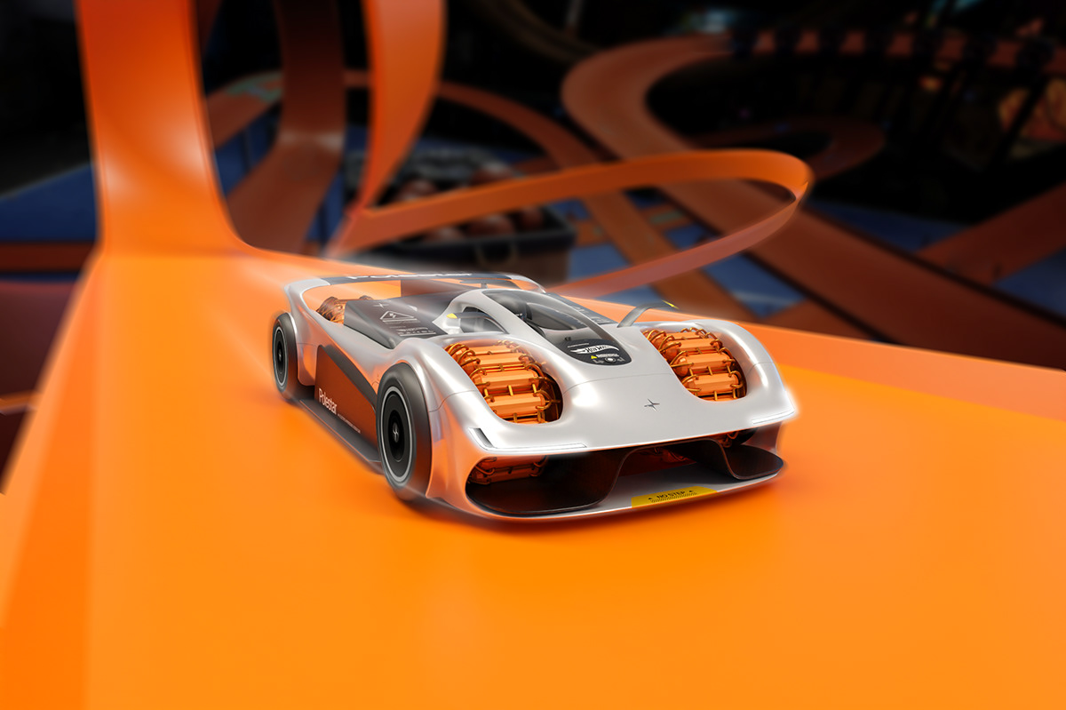 Adobe Portfolio concept car Electric Car hypercar car design Polestar HotWheels industrial design  Toy Car toy design  vision car
