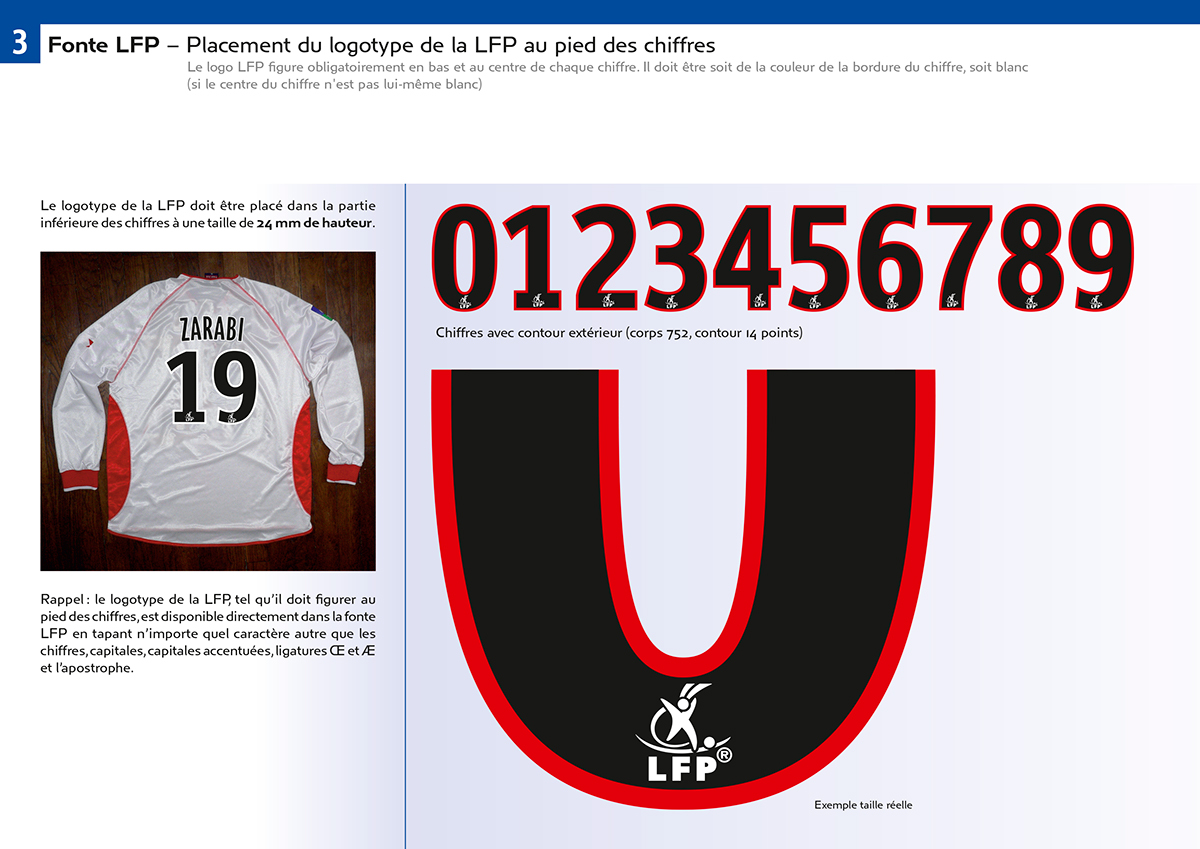 Adobe Portfolio LFP football ligue de football custom typo custom font type design police de caractères lettering