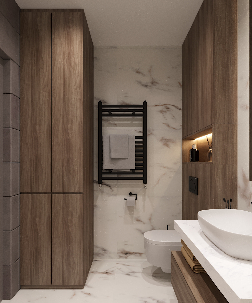 bathroom design Interior modern visualization wood