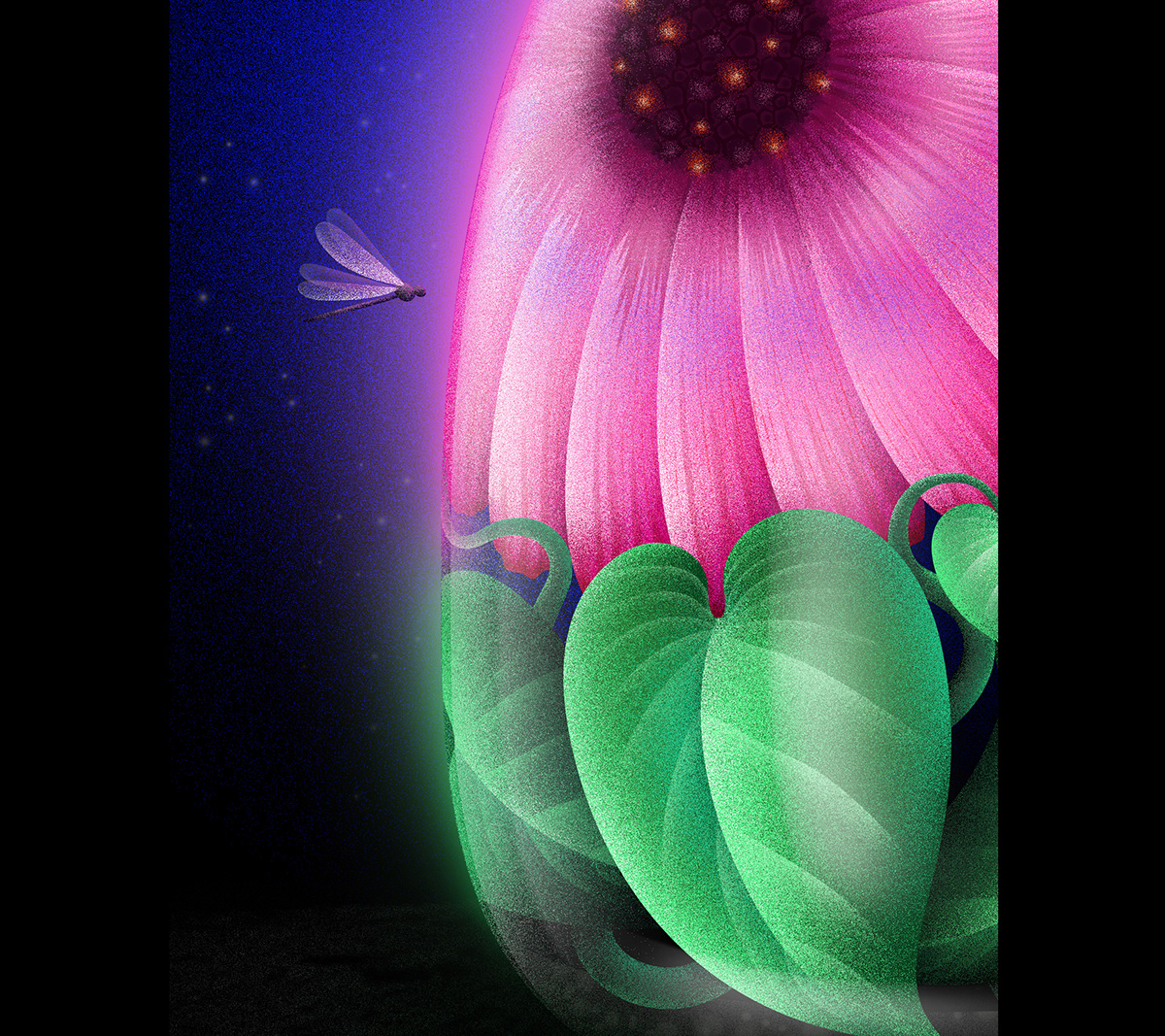 ILLUSTRATION  Editorial Illustration digital illustration terrarium flower trapped Nature botanical