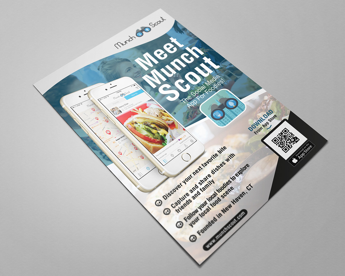 restaurant apps poster flyer tempalte fiverr mobile iphone android ios