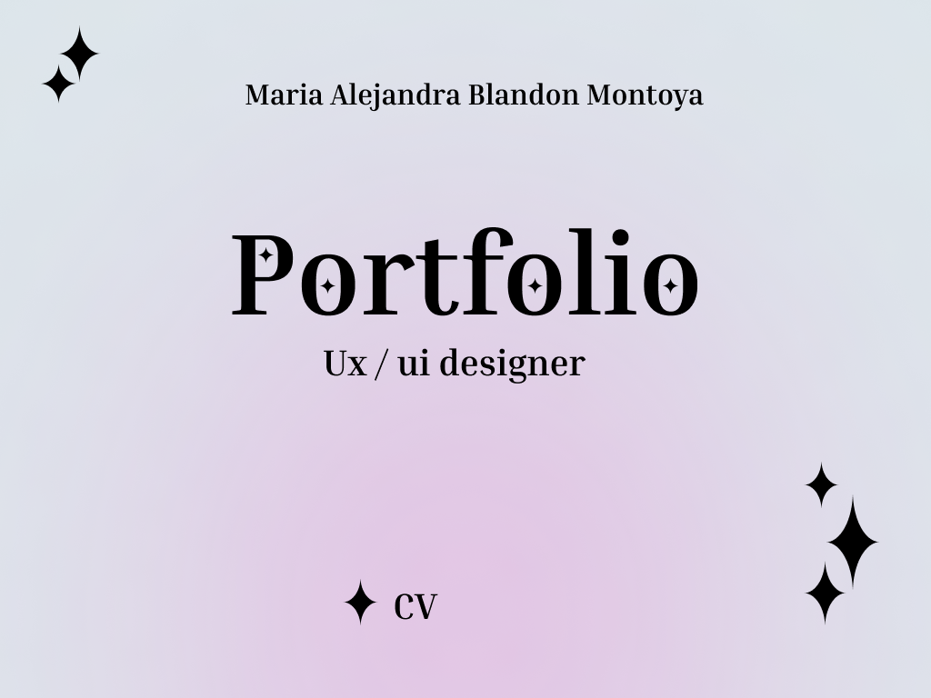 Portfolio Design CV uxui