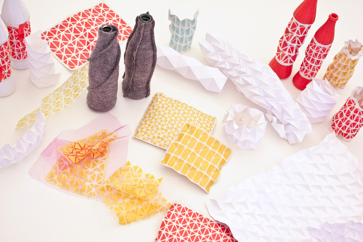 Coca-Cola Coca Cola origami  soft goods softgoods Surface Magazine bottle bottle design soda packaging design