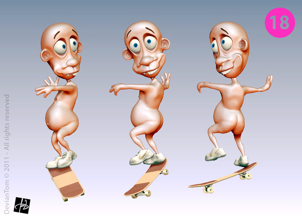 3D characters Character modeling Tomislav Zvonaric DevianTom