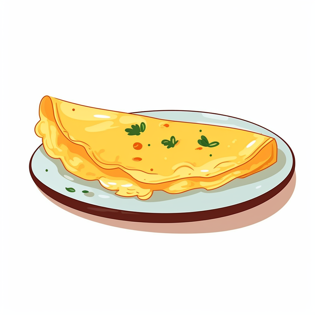 egg breakfast omelet vector digital illustration Drawing  artwork Digital Art  ILLUSTRATION  Egg Fry