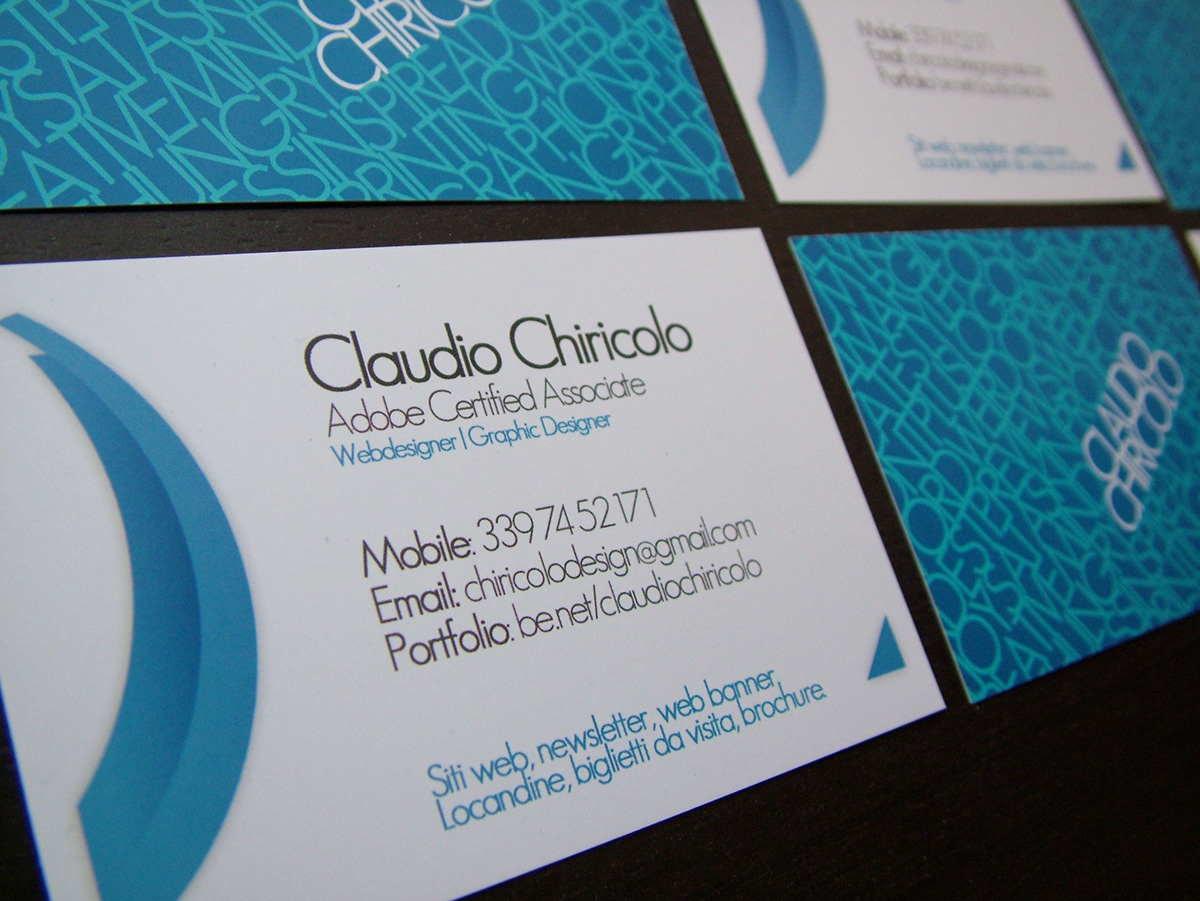 business card graphic design Web Webdesign photoshop print
