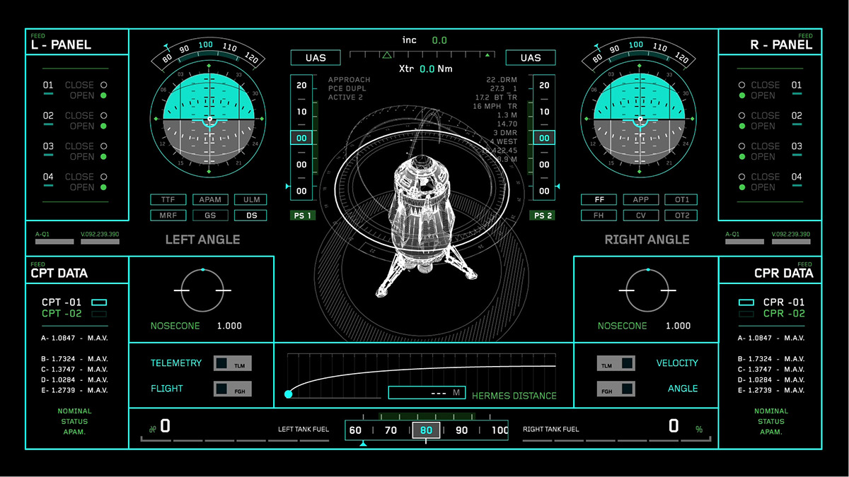 The Martian UI Screen  Graphics  on Behance