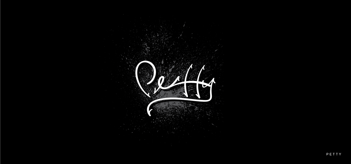 type Custom brush Script lettering typography   Marker writing  abstract