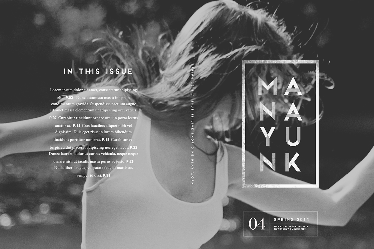 magazine Manayunk editorial dancer elegant print town district city philadelphia ballet modern dance