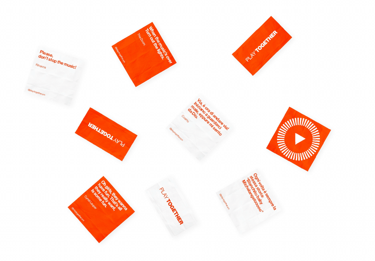 Italy music poster brand identity