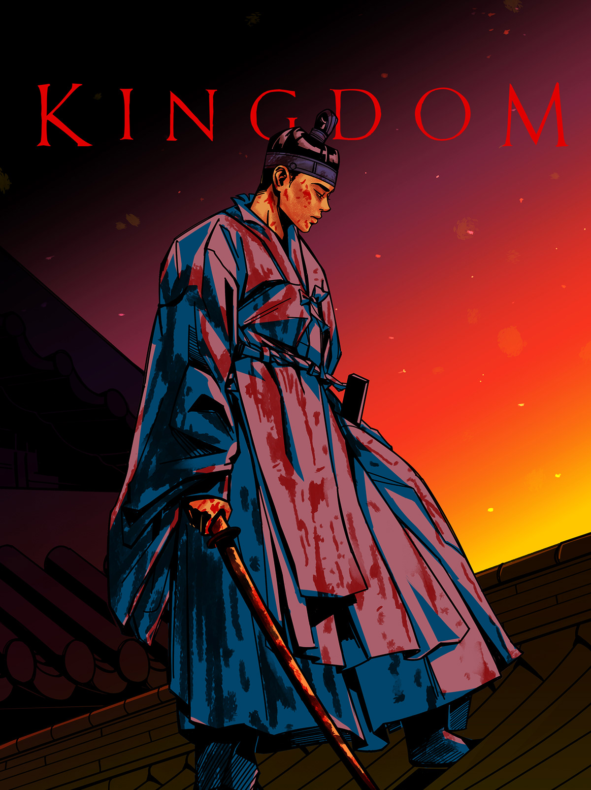 art fanart ILLUSTRATION  k-drama kingdom Netflix poster