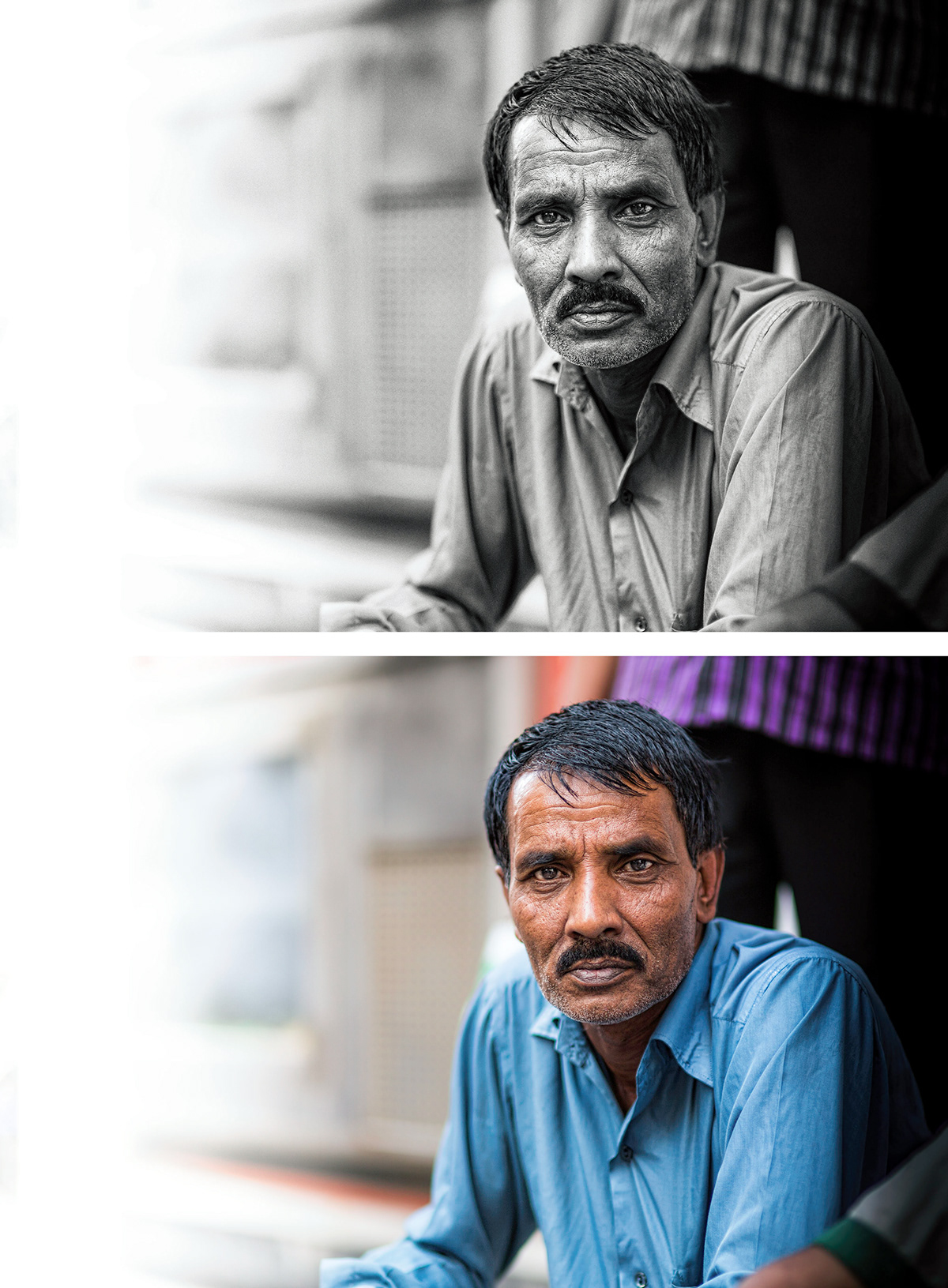 portraits people faces strangers head shoots Street Labourer street workers Wrinkles soul black and white b&w colour weathered post processing