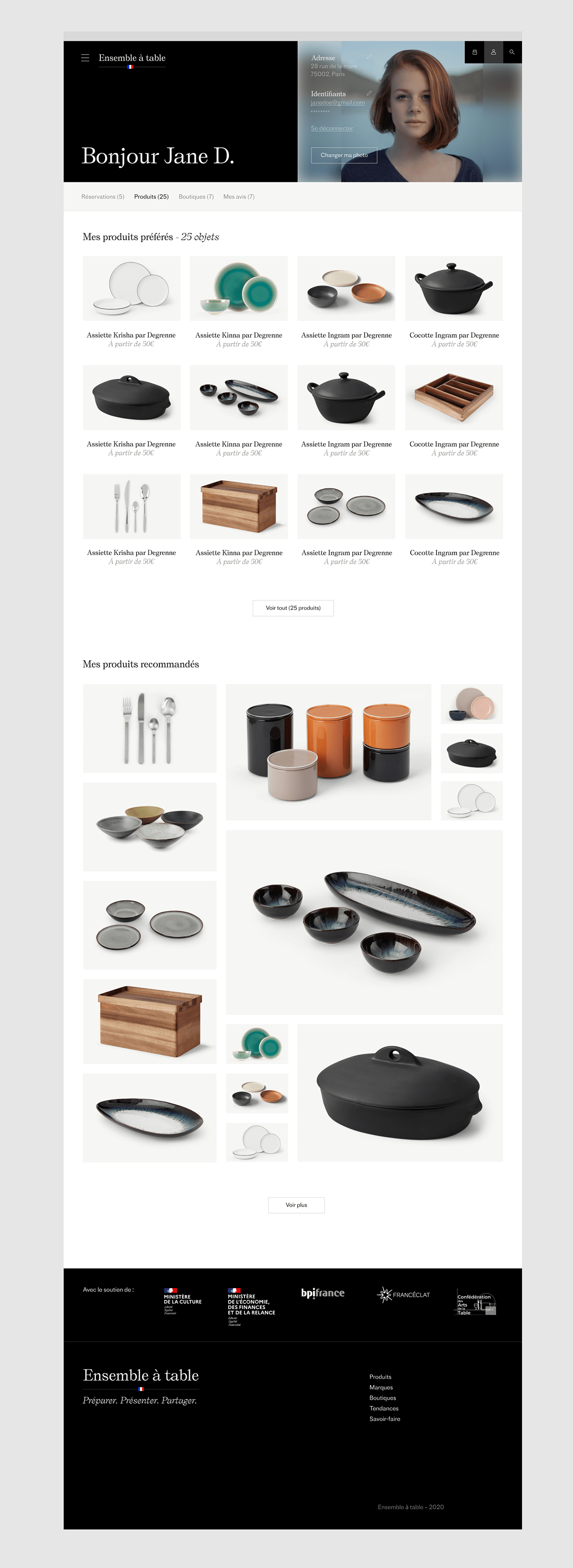 art direction  ceramic porcelain product design  tableware UI/UX Web Design  Website