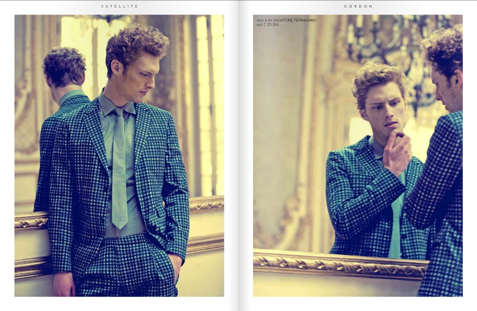 editorial magazine fashion magazine model male model gordon bothe baroque golden