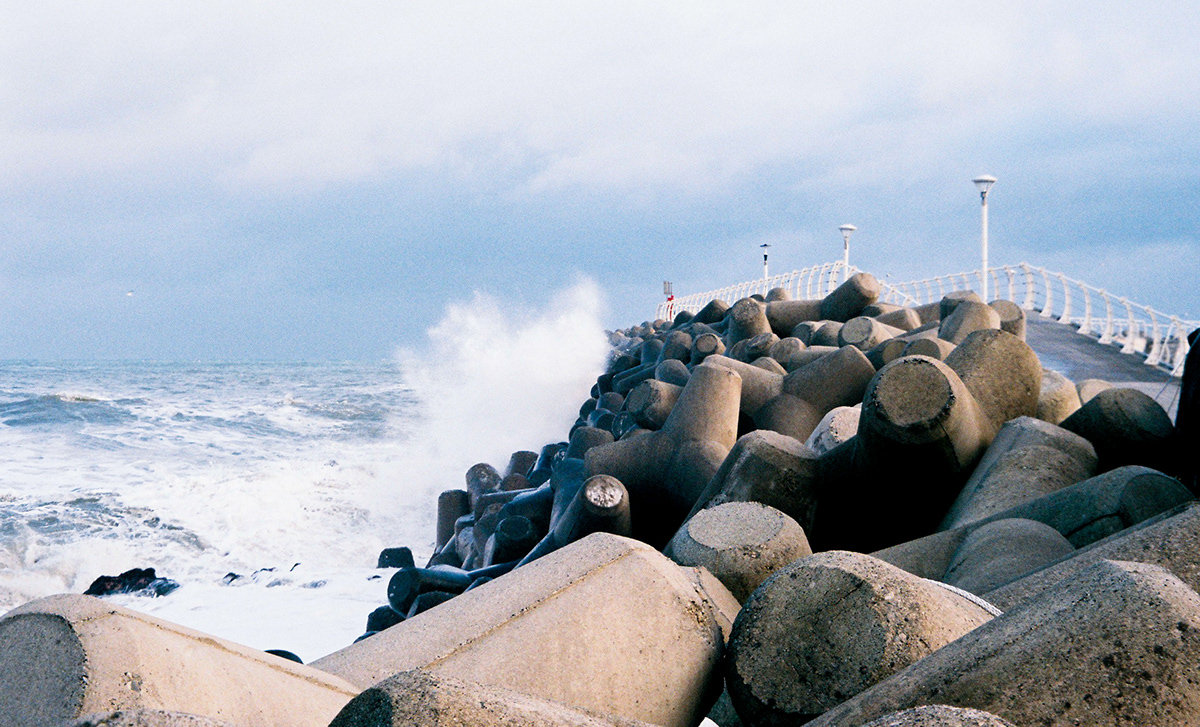 Analogue beach Film   filmcamera Landscape photo Photography  sea seashore wave