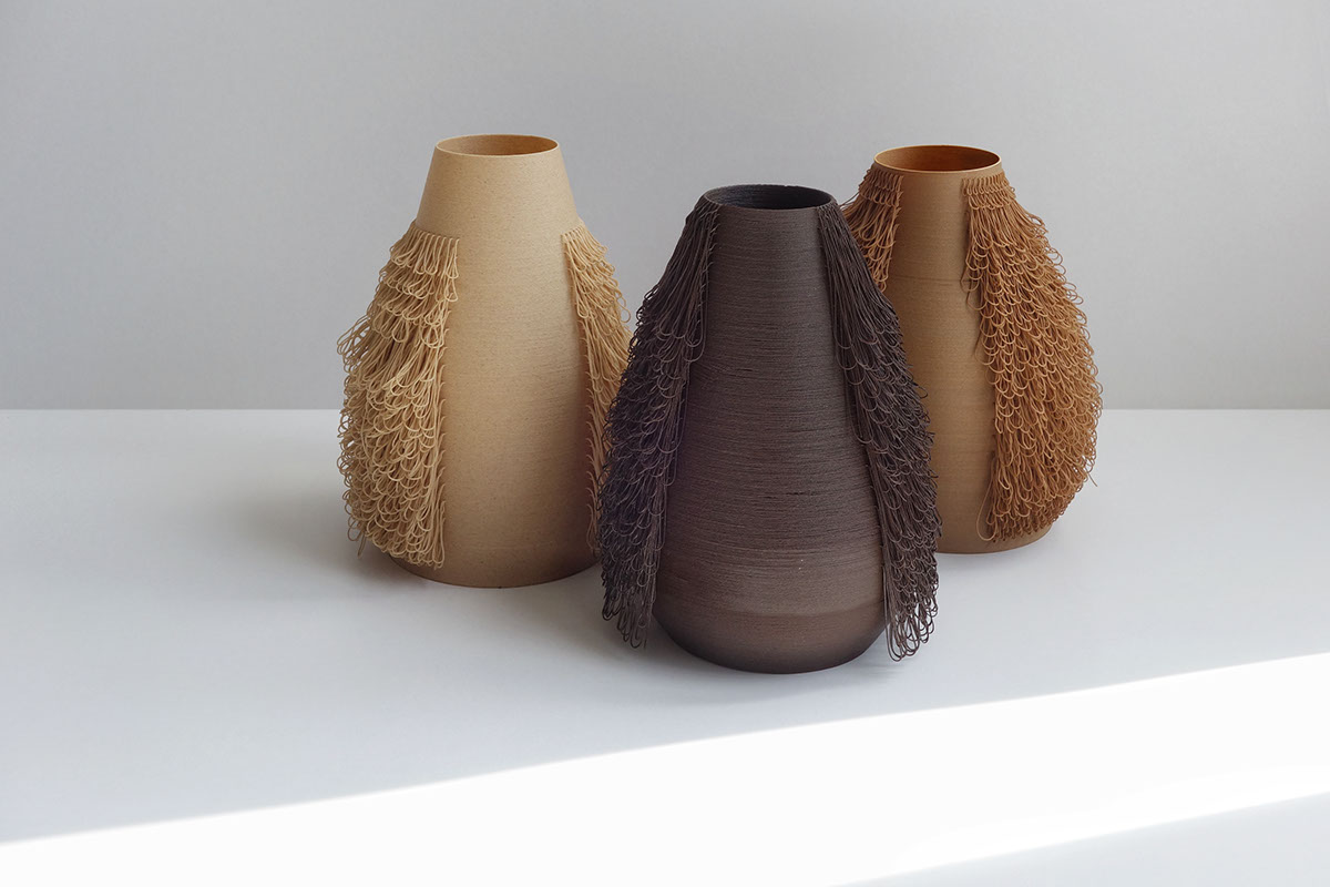 Coconut wood 3dprint 3dprinting gallery limitededition aybar design art Vase