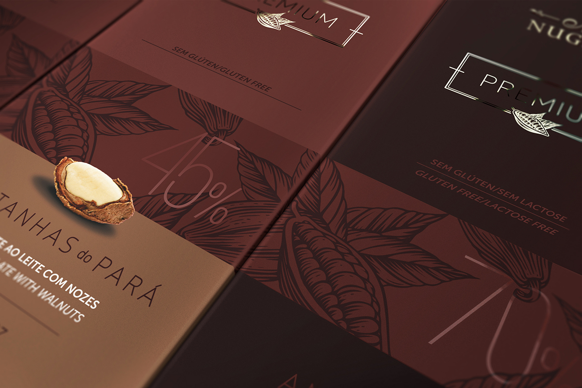 chocolate embalagem Packaging barras NUGALI jefquint ricardoheider fazdesign design