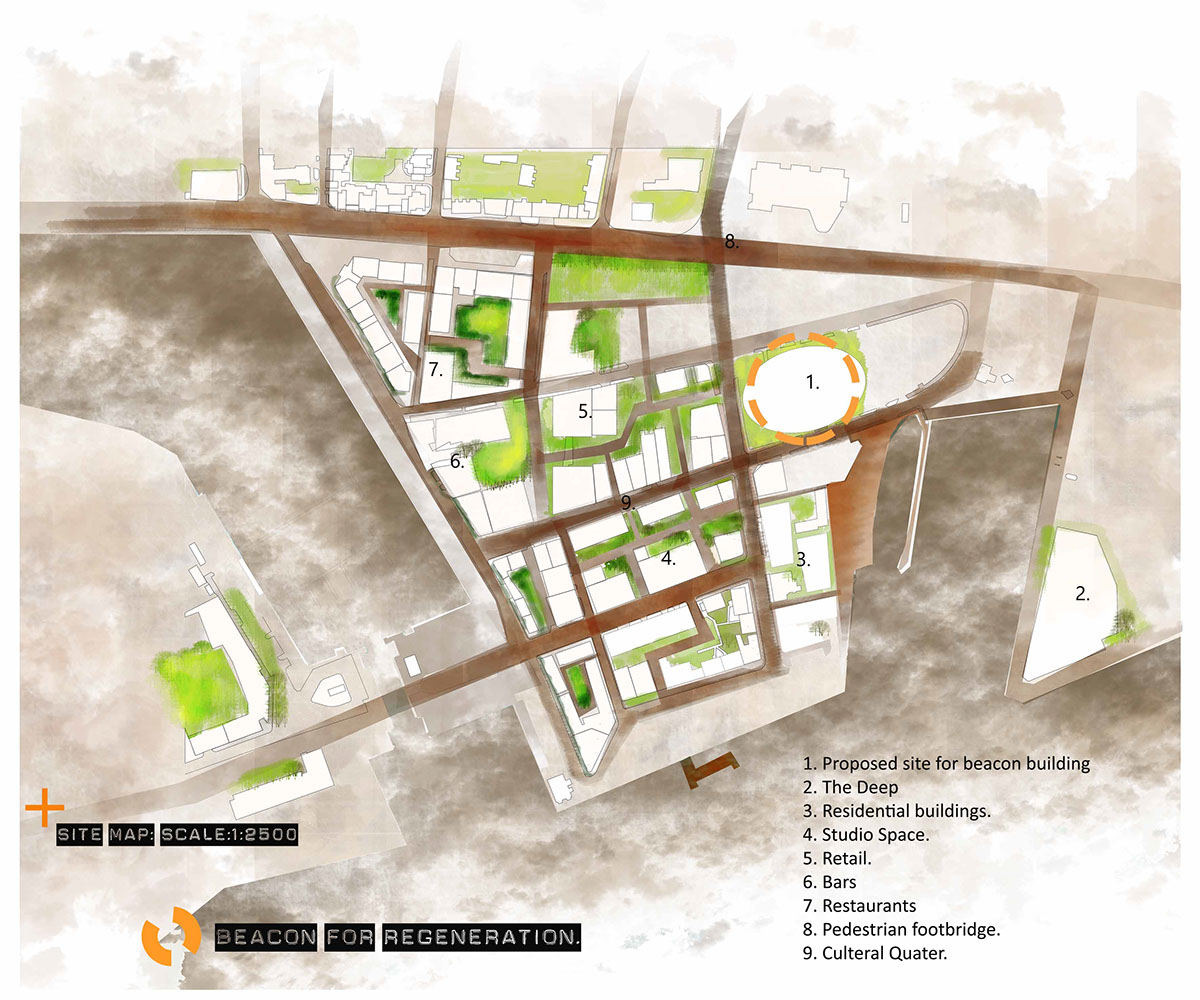 regeneration Urban Design masterplanning student Hull fruit market