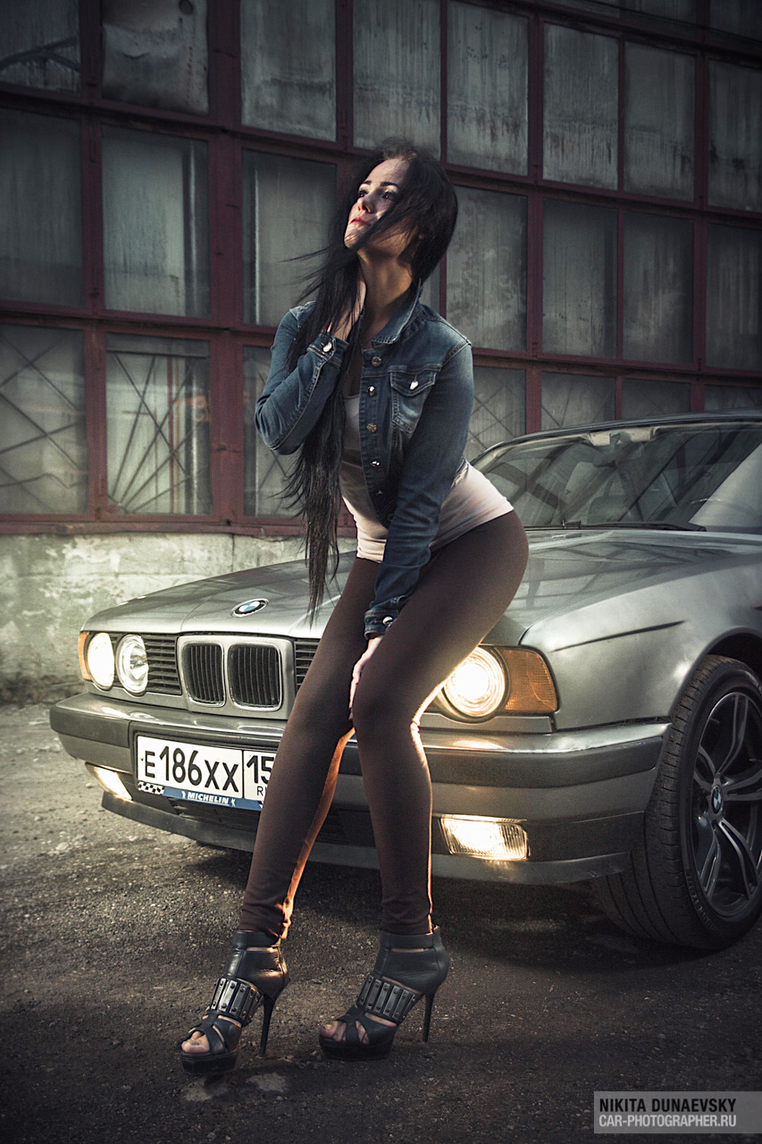 girl BMW Auto car automotive   industrial factory grange
