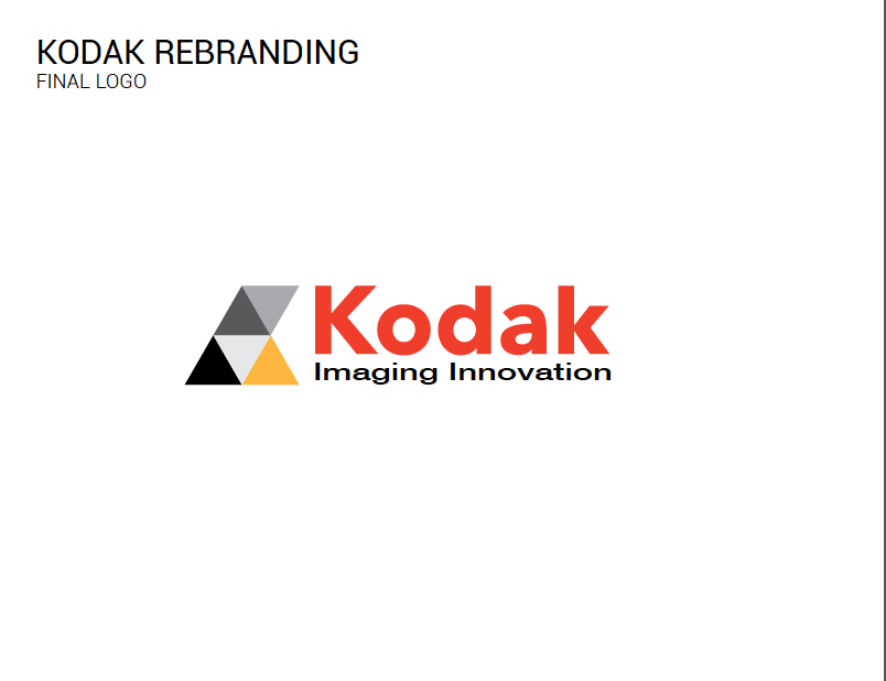 kodak rebranding design logo camera histroy Logo Design red logo process redesign