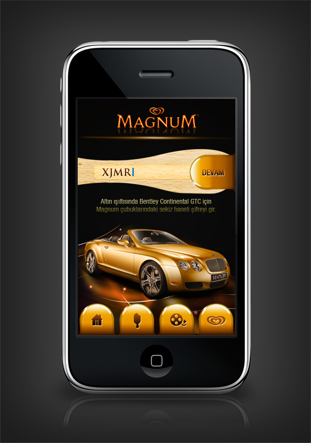 Magnum Gold iphone app