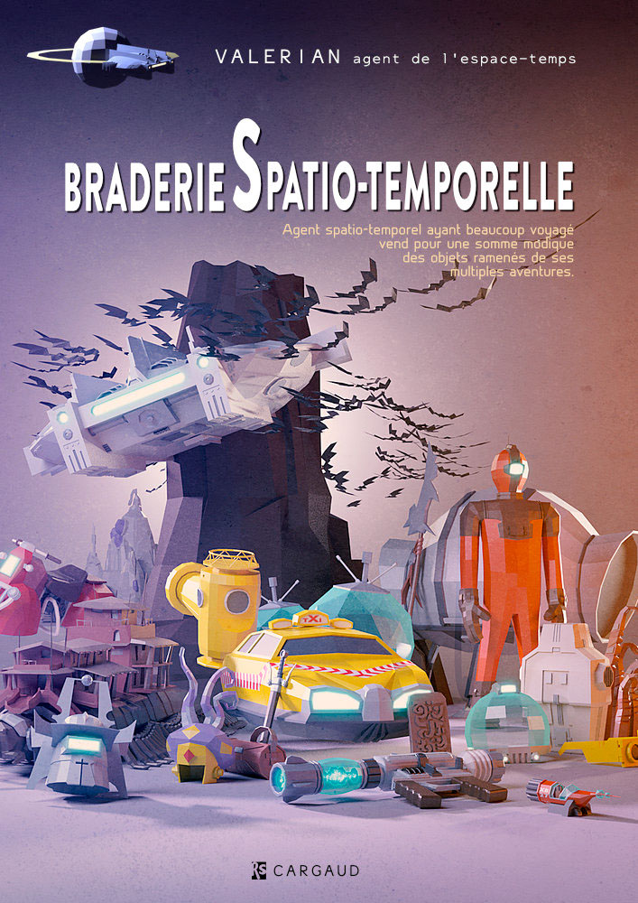 3D Scifi SF bd valerian Mézières robot comics Lauréline modo