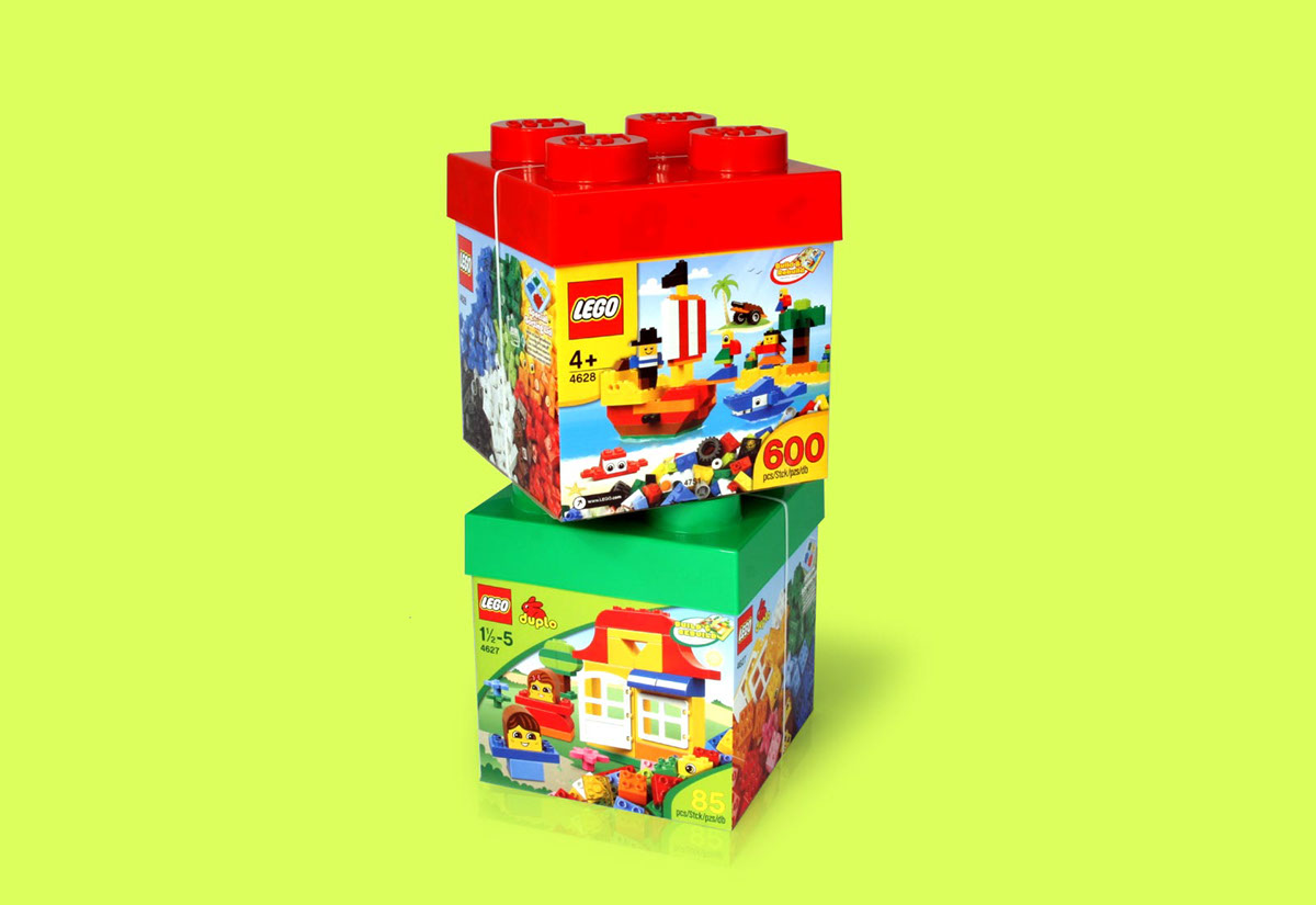 Adobe Portfolio LEGO duplo children Packaging product design  industrial design  Playful brick toy storage