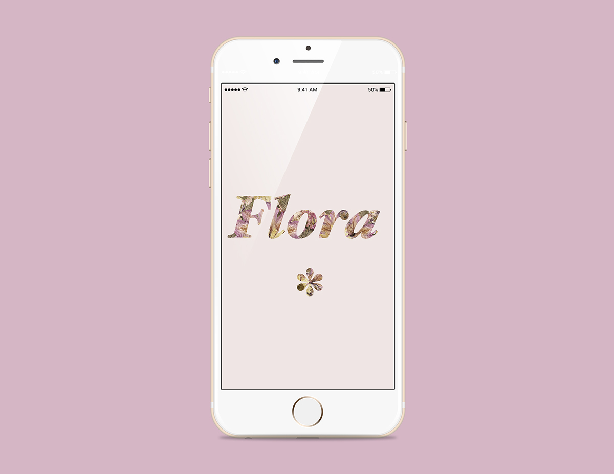 Adobe Portfolio Flowers Flora app iphone floral print interactive plants iphone5 iPhone6 tags